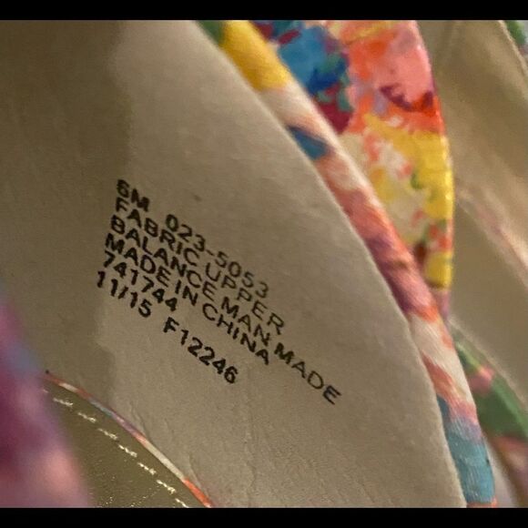 A.N.A Floral Print Heels Size 6 - Picture 8 of 9